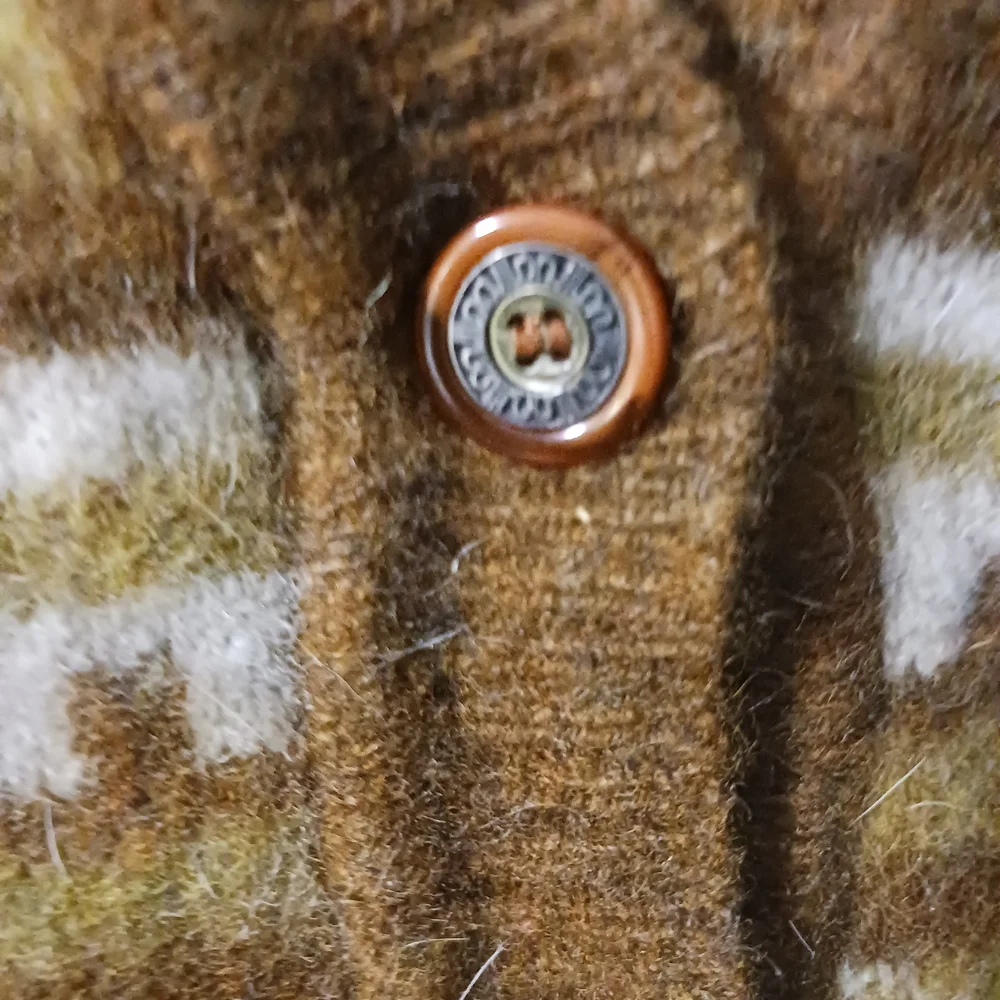 Brown Patterned Women's Sweater Vest - Picture 6 of 6